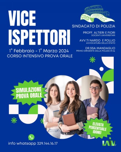 CORSO VICE ISPETTORI